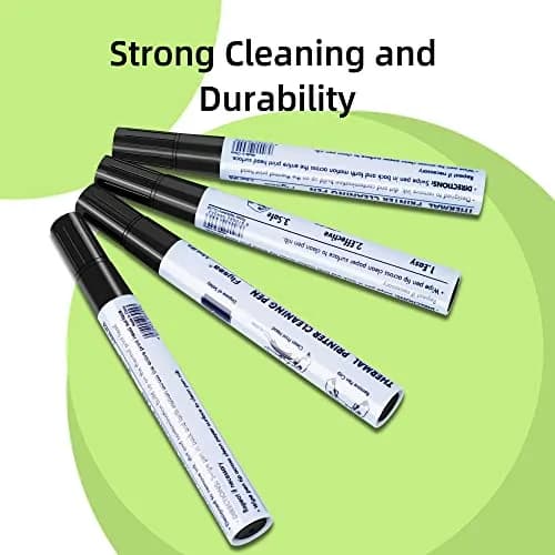 Deftun Thermal Printer Printhead Cleaning Pen 4pcs | Extends Print Head Life & Improves Clarity thumbnail 5