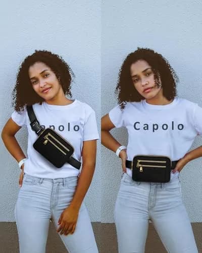 Capolo Waist Pack for Women 4-Zip Crossbody Belt Bag | Water-Resistant, Adjustable, Travel Essential thumbnail 7