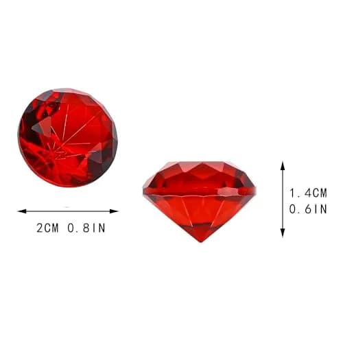 HDCRYSTALGIFTS Crystal Diamonds Figurines 20mm (0.8'') | K9 Crystal for Home Decor & Events thumbnail 6