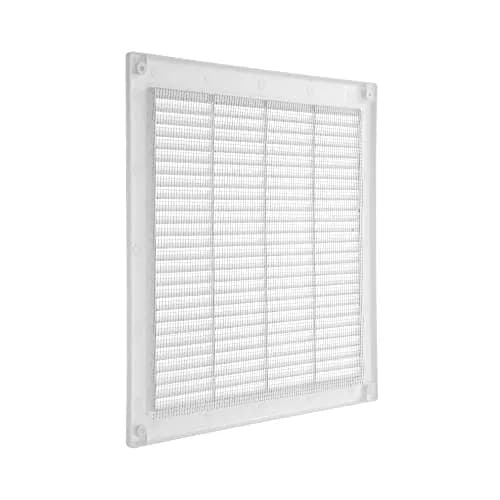 Vent Systems 10x10 Inch White Plastic Soffit Vent Cover with Insect Screen | HVAC 12x12 Inch Overall Dimensions thumbnail 7