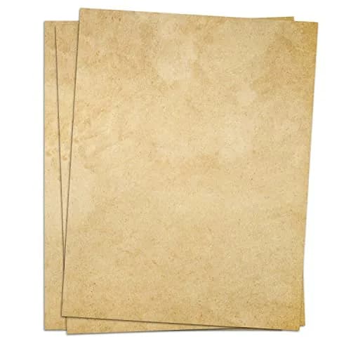 Cheericome Vintage Antique Stationery Paper 50 Sheets (8.5" x 11" / 21.6cm x 28cm) | Acid-Free, 100gsm Smooth Writing Paper thumbnail 2