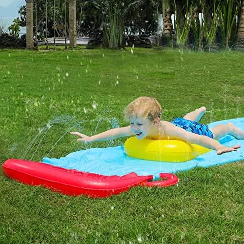 ELEMARA Inflatable Water Slides 19.1 ft | Backyard Water Fun for Kids & Adults thumbnail 3