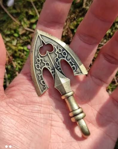MYAROMA FINDINGS JoJo Adventure Arrow Head Keychain Antique Bronze Styling Leather Keychains thumbnail 4