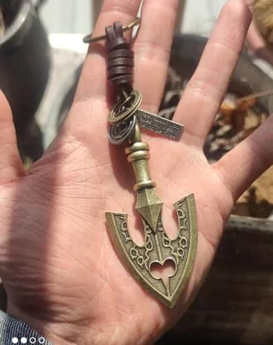 MYAROMA FINDINGS JoJo Adventure Arrow Head Keychain Antique Bronze Styling Leather Keychains thumbnail 7