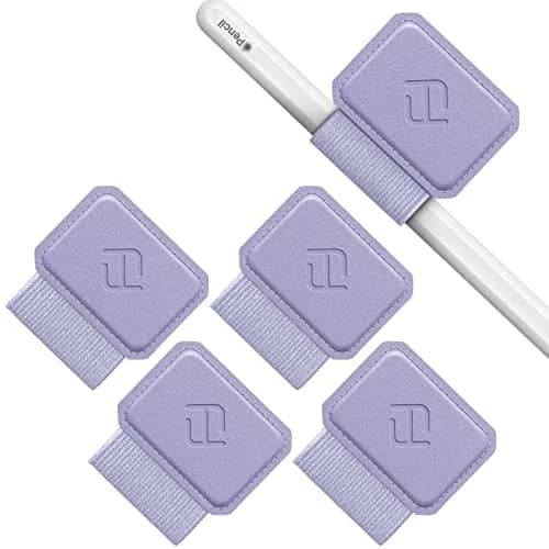 FINTIE 4 Pack Pen Loop Holder for Apple Pencil Pro, USB-C/1st/2nd Gen | Slim, Durable & Self-Adhesive thumbnail 1
