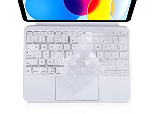 UHamn Ultra Thin Clear Keyboard Cover Skin Compatible with 2022 Apple iPad 10.9 inch & 2024 iPad Pro 11 inch | Waterproof & Washable thumbnail 1