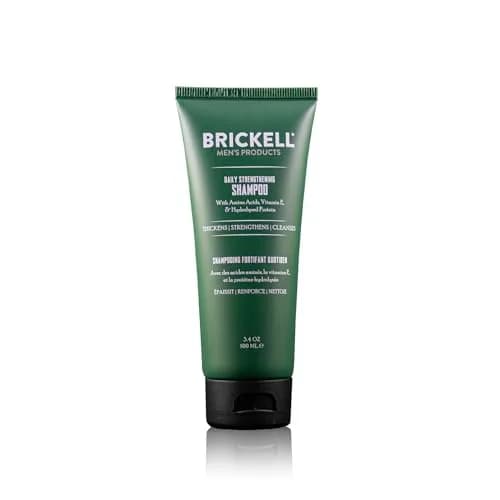 Brickell Men's Products Daily Strengthening Shampoo for Men, Mint & Tea Tree Oil 100ml (3.4oz) | Soothes Dry, Itchy Scalp thumbnail 1