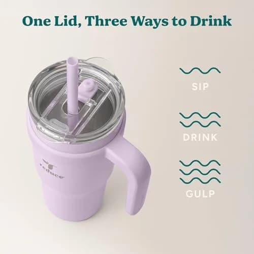 REDUCE 24 oz Stainless Steel Tumbler with Handle - 710ml (24 fl oz) | Keeps Drinks Cold 24 Hrs thumbnail 5
