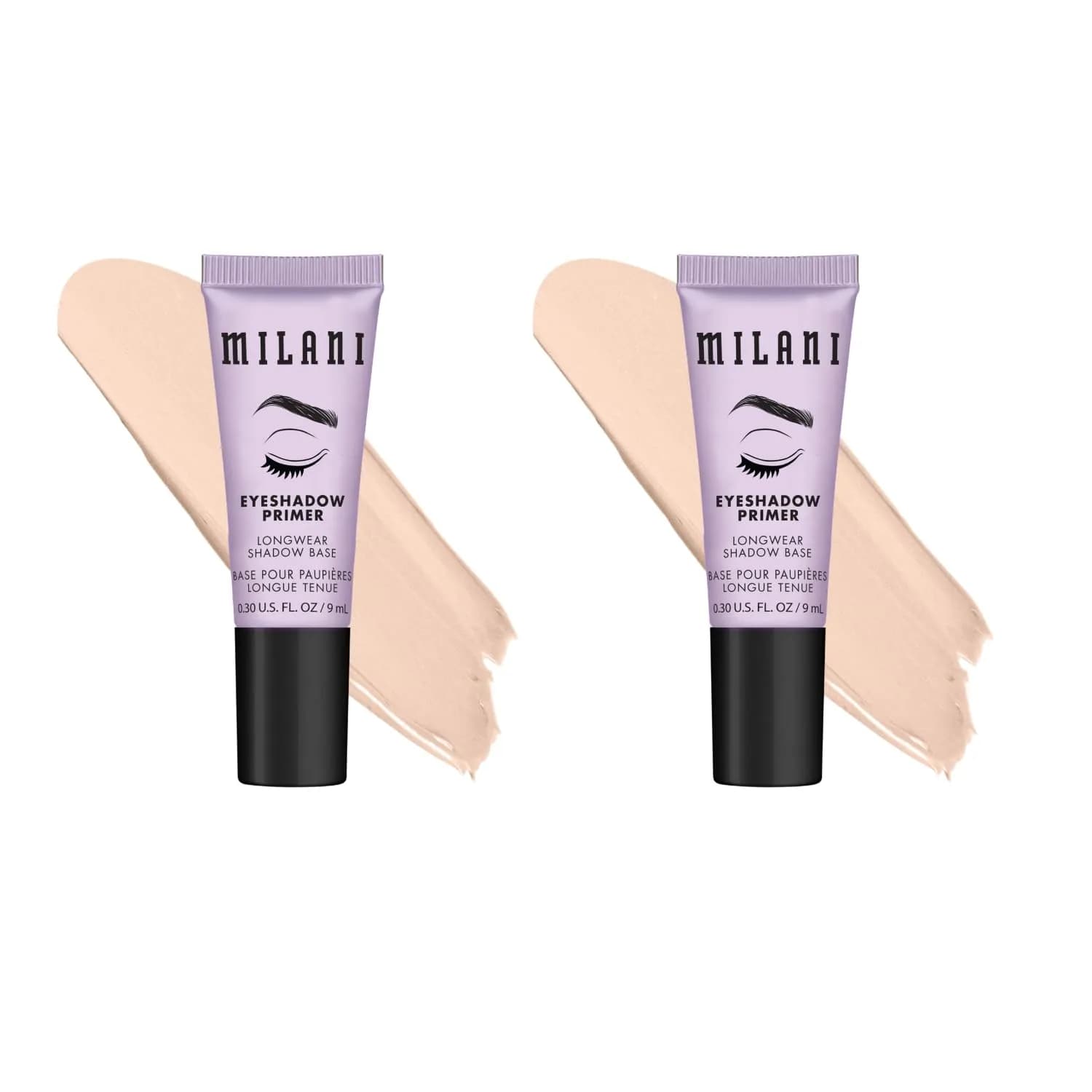 Milani Eyeshadow Primer Clear Longwear Crease-Proof Eye Makeup Base 2PK | Maximizes Pigment & Color Payoff