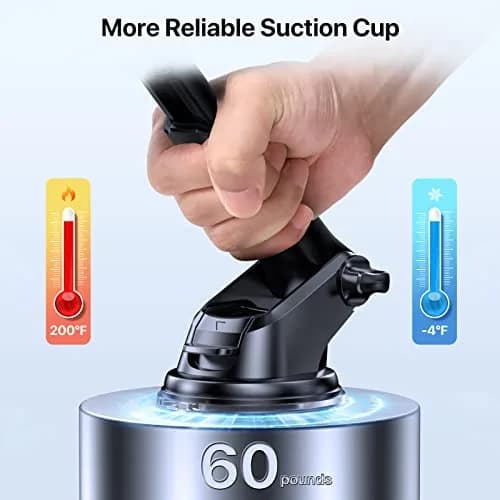 LOTUNY Universal Phone Mount for Car | Reliable Suction & Adjustable View thumbnail 4