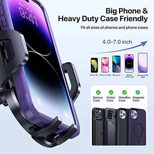 LOTUNY Universal Phone Mount for Car | Reliable Suction & Adjustable View thumbnail 5