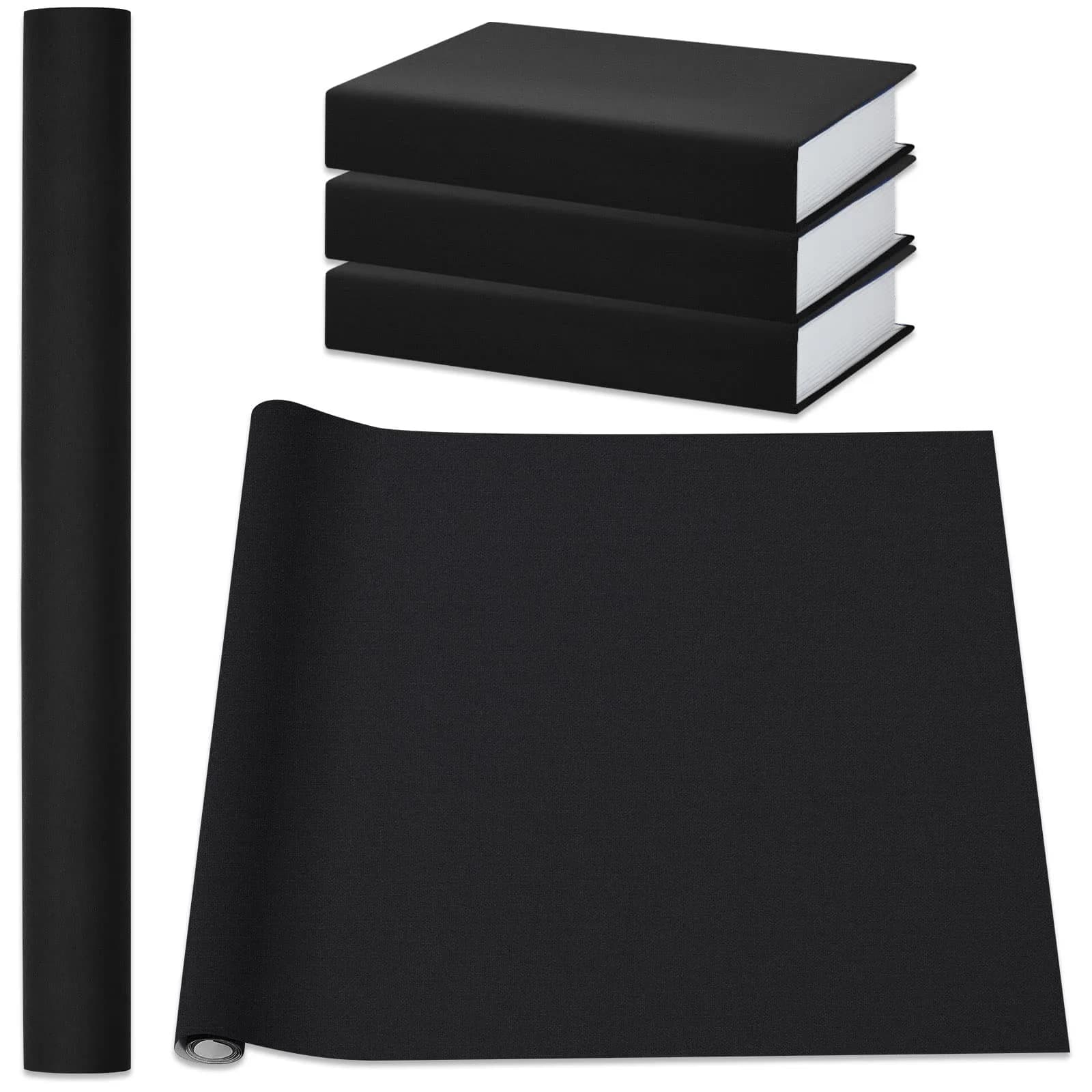 PerKoop Book Cloth 40x16 Inch Fabric Surface Black | Elegant Bookbinding Material