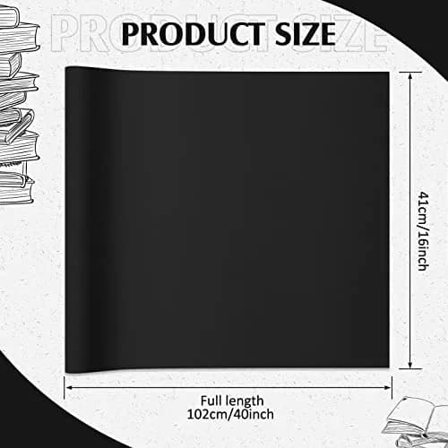 PerKoop Book Cloth 40x16 Inch Fabric Surface Black | Elegant Bookbinding Material thumbnail 2