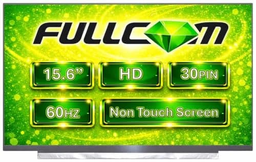 FULLCOM 15.6 Inch HD Laptop LCD Screen Replacement | NT156WHM-N34/N35/N44, 1366x768, 30 Pin, Matte thumbnail 1