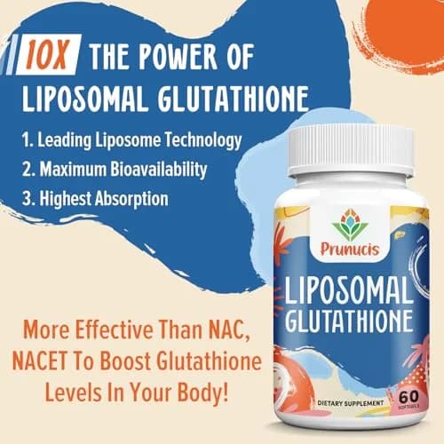 Prunucis Liposomal Glutathione 240 Softgels | High Absorption & Antioxidant Support thumbnail 4