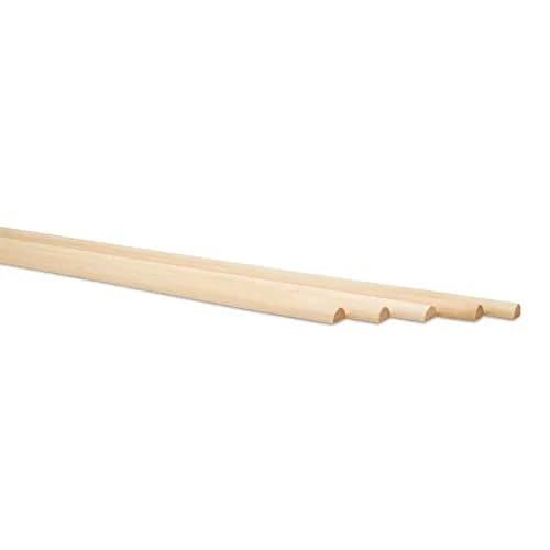 Woodpeckers Split Wood Dowel Rods 12 Inch 1/2 Inch | Pre-Split Hardwood for DIY & Feature Walls thumbnail 4