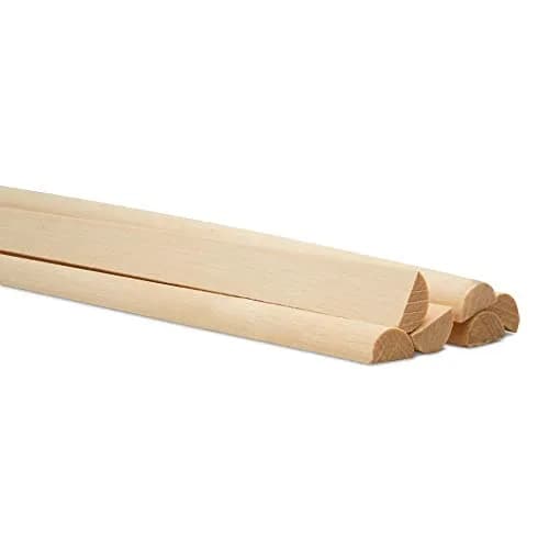 Woodpeckers Split Wood Dowel Rods 12 Inch 1/2 Inch | Pre-Split Hardwood for DIY & Feature Walls thumbnail 5