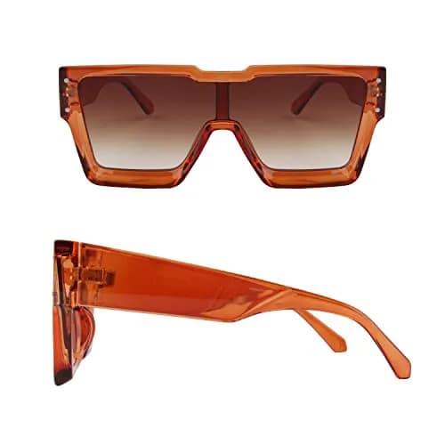 KENBO Oversized Square Sunglasses for Women Men One Piece Lens | UV400 Polarized Fashion thumbnail 6