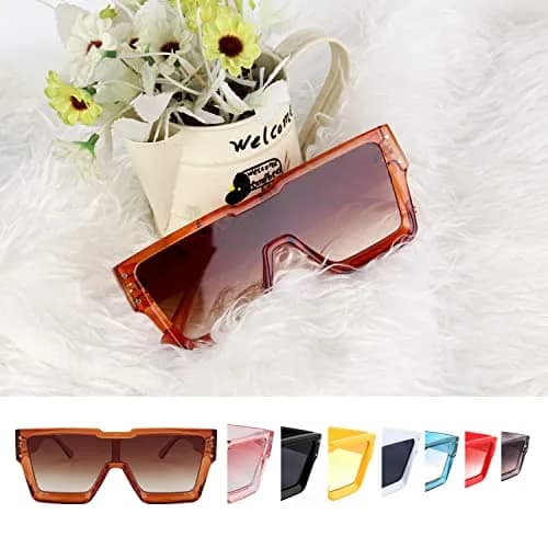 KENBO Oversized Square Sunglasses for Women Men One Piece Lens | UV400 Polarized Fashion thumbnail 7
