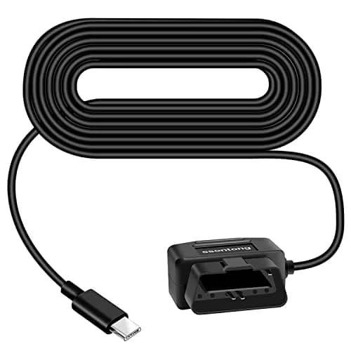 ssontong OBD Dash Cam Power Cable Type-C USB Hardwire Kit ACC Mode with Switch 3.5m (11.5 ft) | Dual Mode Parking Surveillance thumbnail 1