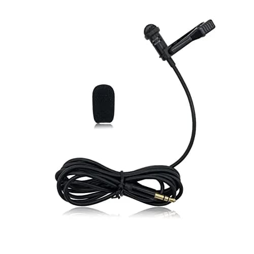 PDEEY Lavalier Microphone for Rode Wireless GO 2 | Omnidirectional Clip-On, 3.5mm TRS Jack, 1.52ft (46cm) thumbnail 1