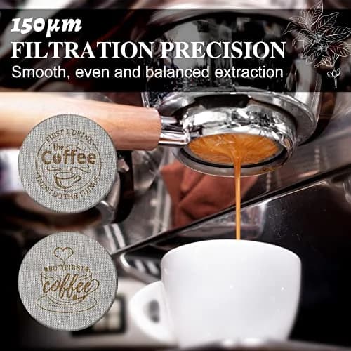 Yaomiao 53.3mm Espresso Puck Screen 1.7mm Thickness, 2-Pack | Stainless Steel Mesh Filter for Portafilter thumbnail 5