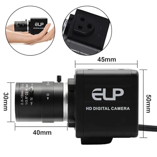 MMlove 8MP USB Camera 2.8-12mm Manual Focus 4X Optical Zoom | 8MP UltraHD Support for PC Raspberry Pi thumbnail 6