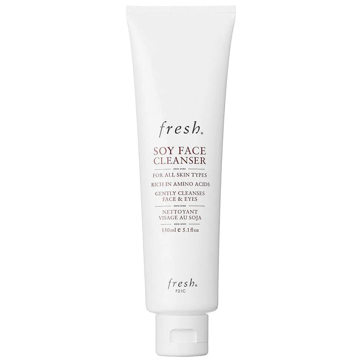 Fresh Soy Face Cleanser Gel 150ml (5.1 Fl Oz) | Gentle Daily Cleanser for All Skin Types — 8.4 Fl Oz