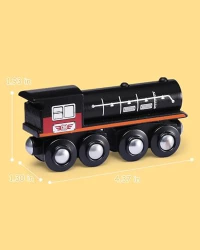 SainSmart Jr. Wooden Train Set Accessories Magnetic Toy Cars 10 PCS | Compatible with Major Brands thumbnail 5