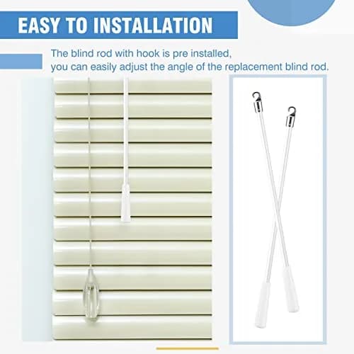 Bokon Fiberglass Replacement Blind Wand 12 Inch | Easy Hook Handle for Horizontal Blinds thumbnail 5