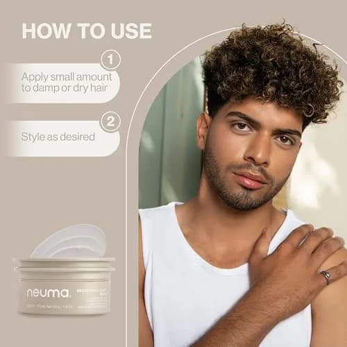 NEUMA Neu Styling Clay, Medium-Firm Hold, Semi-Matte Finish, 1.8 Fl Oz | Vegan, Cruelty-Free, Sustainable Ingredients thumbnail 8
