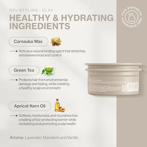 NEUMA Neu Styling Clay, Medium-Firm Hold, Semi-Matte Finish, 1.8 Fl Oz | Vegan, Cruelty-Free, Sustainable Ingredients thumbnail 2