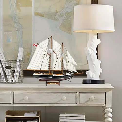 SAILINGSTORY Bluenose Wooden Sailboat Model Ship 43.18cm (17"L x 3"W x 14.20"H) | 1:110 Scale Replica thumbnail 5