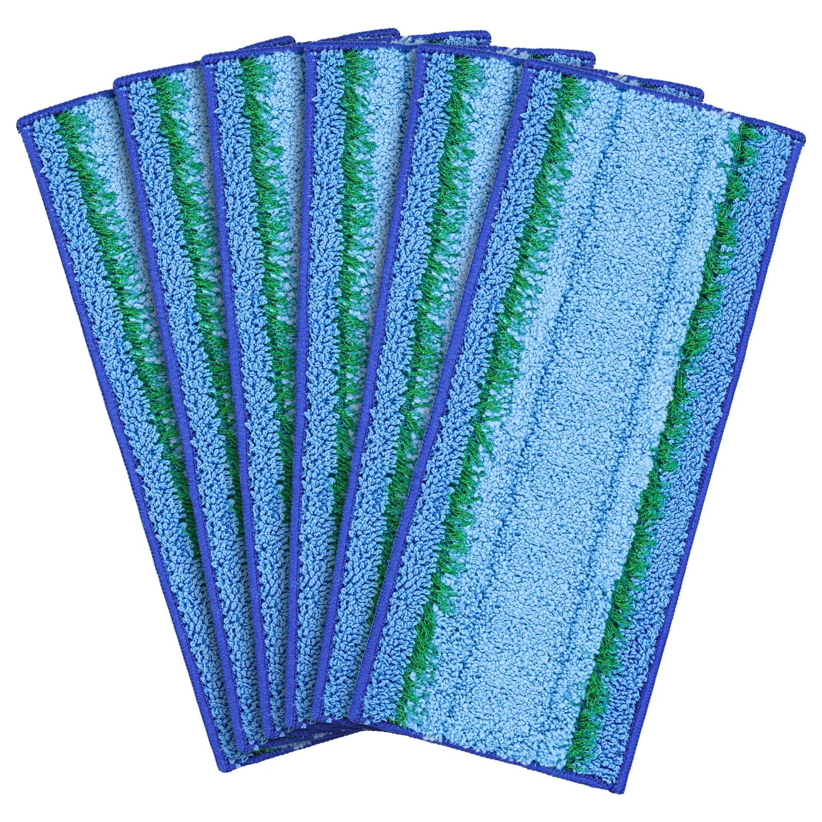 LINNIW M6 Wet Mopping Pads for iRobot Braava Jet m6 Robot Mop, 6 Pack Blue Rectangular - main product image