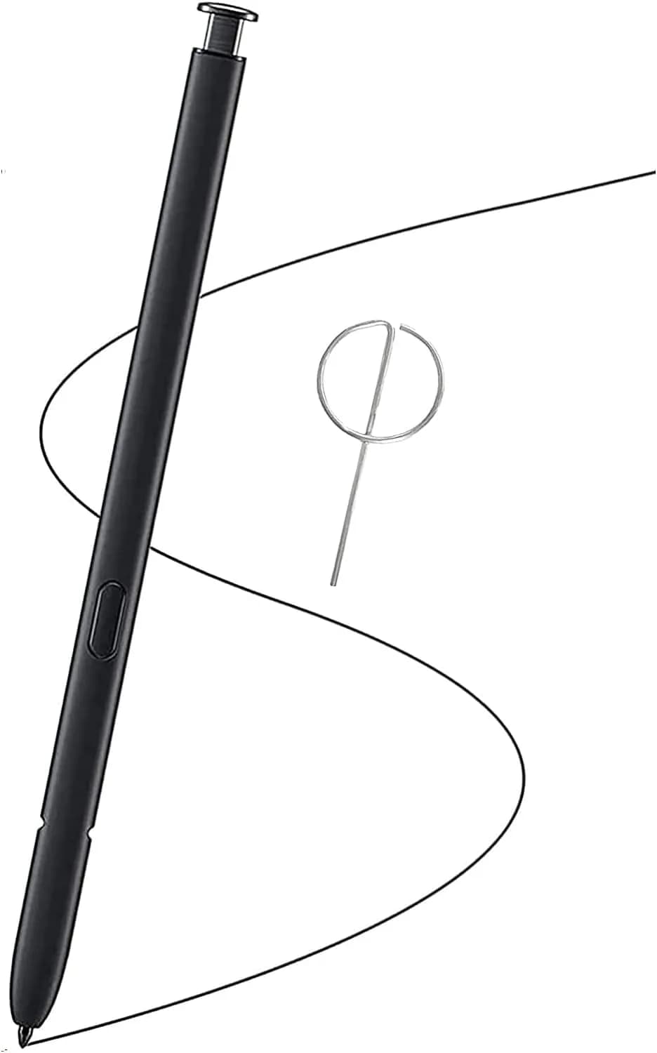 Dakexiong Replacement Stylus Pen for Samsung Galaxy S23 Ultra 5G (Cream White) | Precise Touch Control — Phantom Black