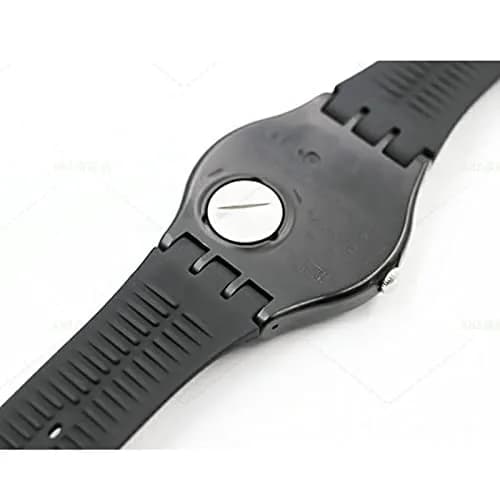 Lijinlan Replacement Silicone Watch Band for Swatch - Black, 17mm Lug Width thumbnail 4