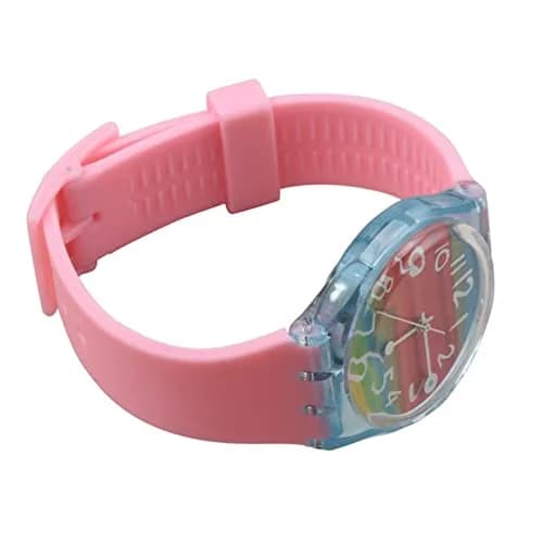 Lijinlan Replacement Silicone Watch Band for Swatch - Pink, 17mm thumbnail 4
