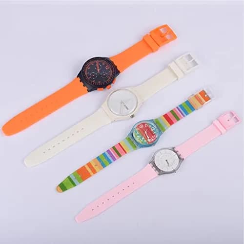 Lijinlan Orange Silicone Replacement Watch Band for Swatch 19mm Lug Width thumbnail 4