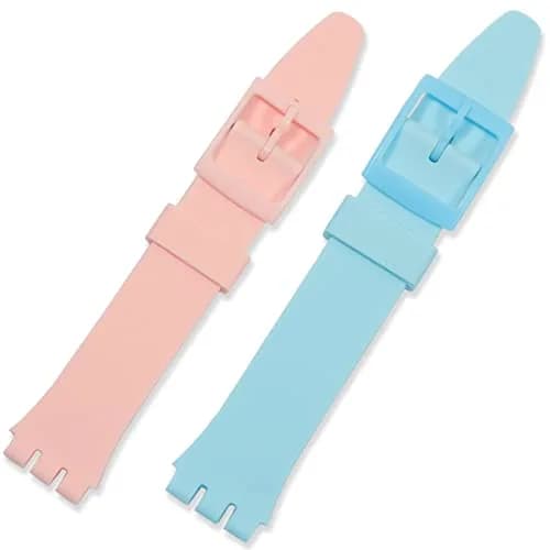 Lijinlan Replacement Silicone Watch Band for Swatch - LightBlue, 20mm thumbnail 3