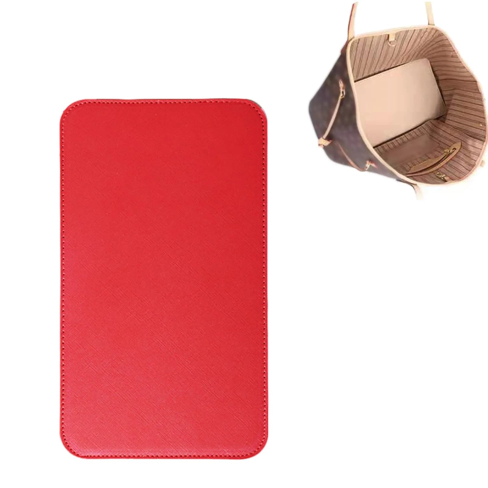 ZARSIO Handbag Base Shaper Liner Board for Speedy 30 Tote Purse 18cm (7.1 inch) x 30cm (11.8 inch) x 0.3cm (0.12 inch) - Rose — Red-11.8x5.9 inch