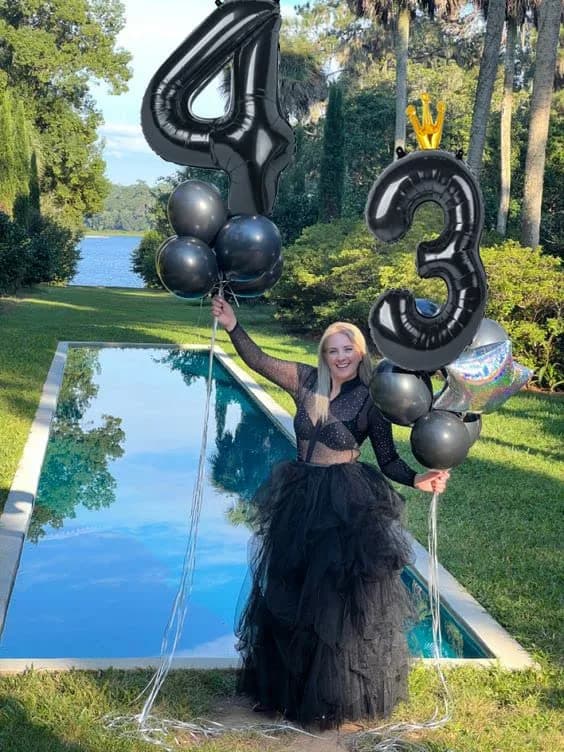 IWERP Black Crown 9 Balloon - 40 Inch Giant Foil Number 9 Birthday Decoration | Reusable Party Accessory thumbnail 12