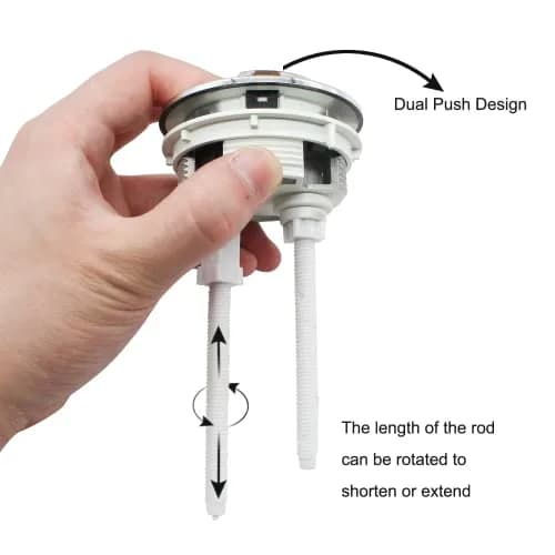 Kyuionty Dual Push Flushing Toilet Button 58mm | Water-Saving Replacement thumbnail 3