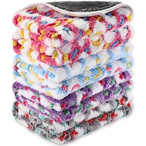 Reginary Guinea Pig Fleece Cage Liners, Moon Star, 24 x 16 Inch | Waterproof & Soft Bedding for Small Pets thumbnail 1