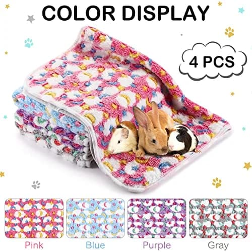 Reginary Guinea Pig Fleece Cage Liners, Moon Star, 24 x 16 Inch | Waterproof & Soft Bedding for Small Pets thumbnail 6