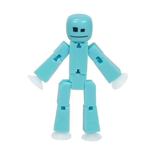 Zing StikBot Single Pack - Ice Blue Action Figure | Posable Toy for Stop Motion Animation thumbnail 1