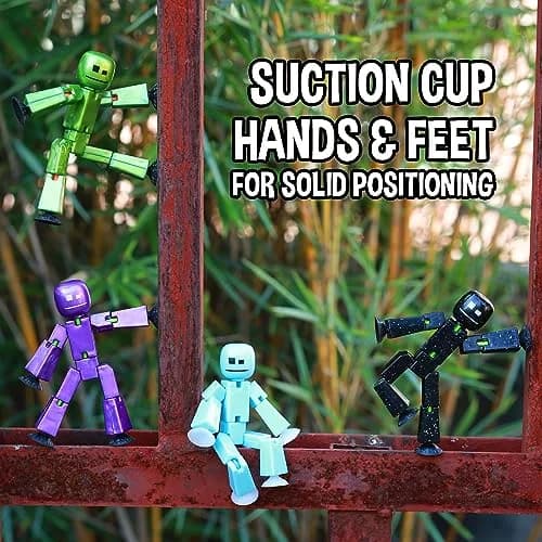 Zing StikBot Single Pack - Ice Blue Action Figure | Posable Toy for Stop Motion Animation thumbnail 5