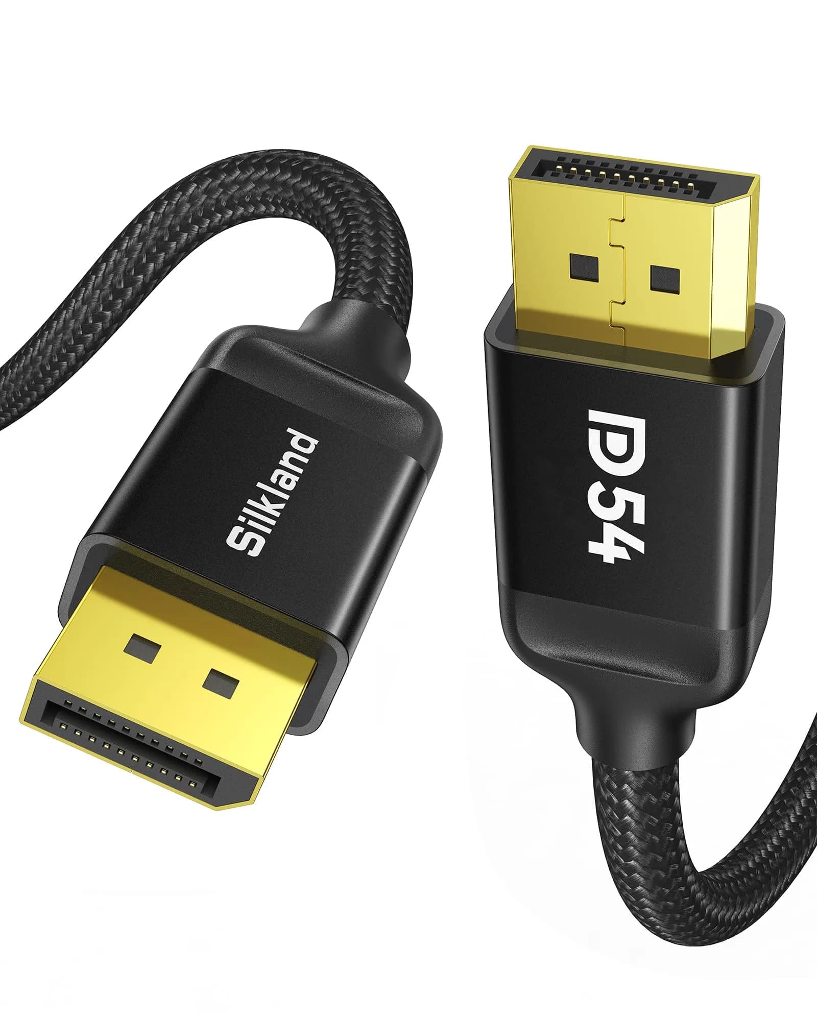 Silkland DisplayPort 2.1 Cable 15FT | 16K HDR, 54Gbps, Gold-Plated Connectors
