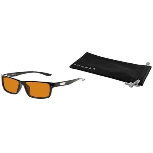 Gunnar Riot Onyx Amber Max Blue Light Blocking Computer Glasses 57 mm | Patented Lens Technology thumbnail 5
