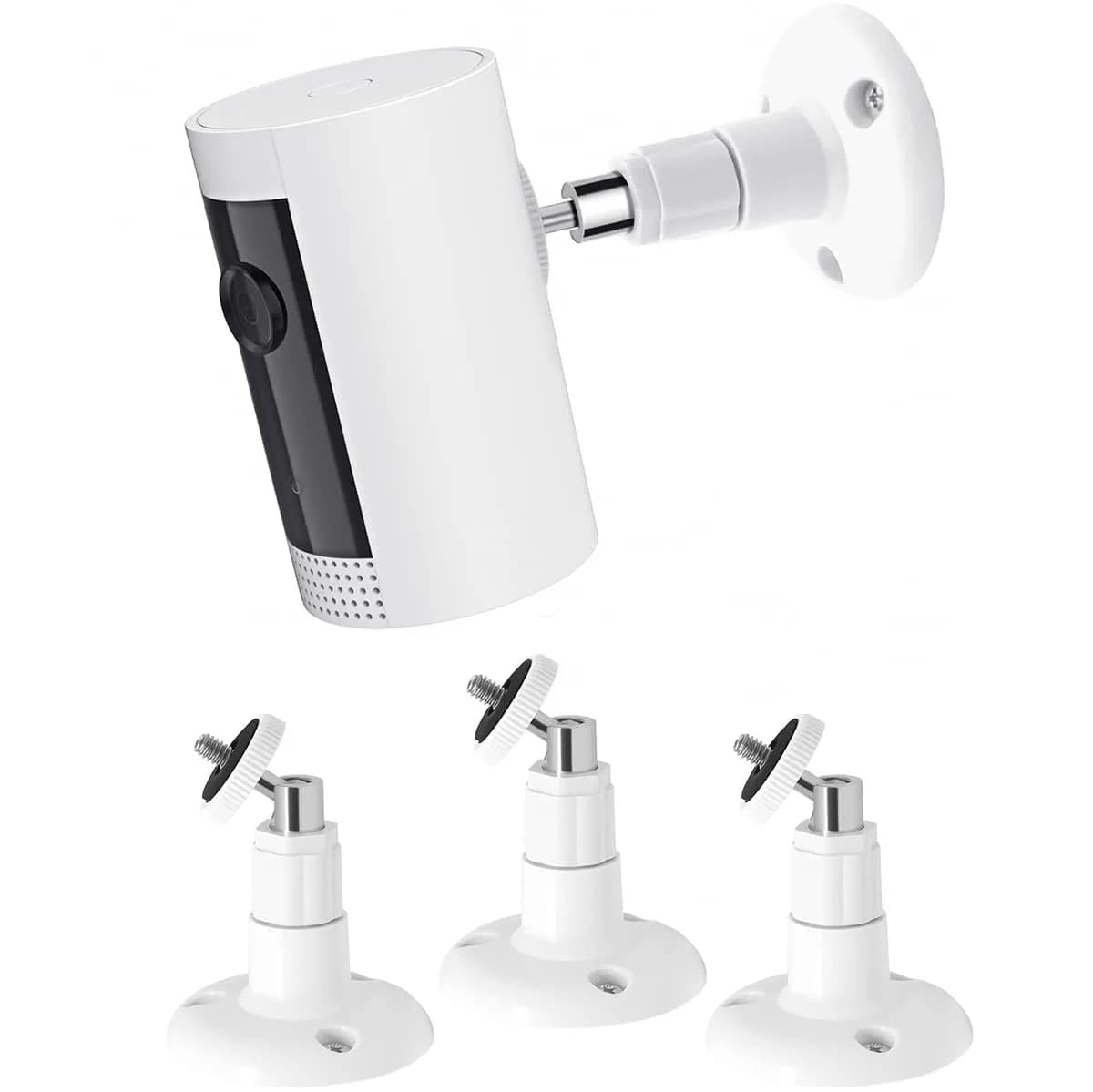 Gresur White 3 Pack Camera Wall Mount Bracket for Ring Stick Up Cam & Outdoor Cam Plus, 8cm (3.15in) x 11cm (4.33in) x 8cm (3.15in) - main product image