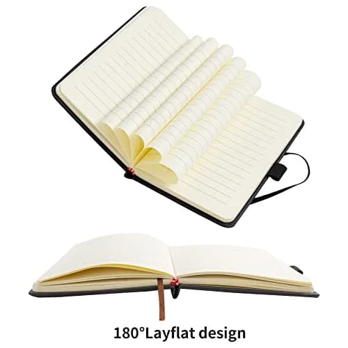 Animusphere 2-Pack Pocket Notebook 14.5cm (5.7 inches) | Classic Leather Cover, 200 Pages, Pen Holder thumbnail 6
